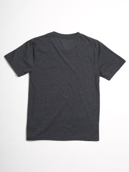Stamp Divide T-Shirt (Kinder) - Heather Black