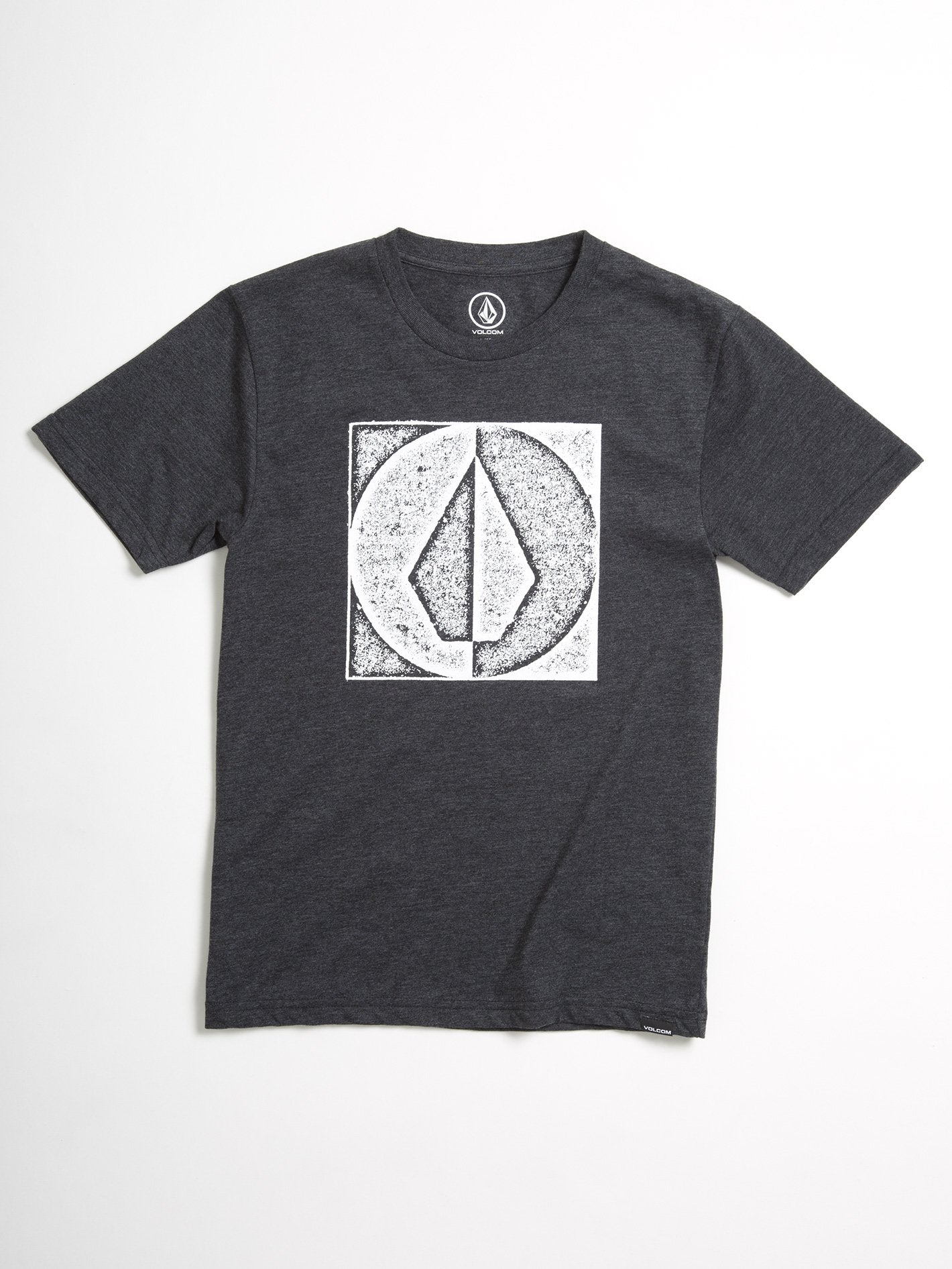 Stamp Divide T-Shirt (Kinder) - Heather Black