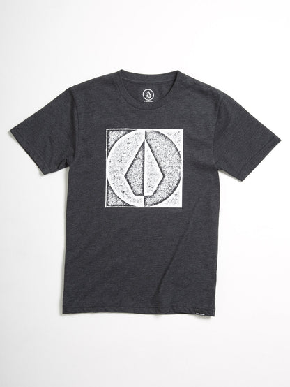 Stamp Divide T-Shirt (Kinder) - Heather Black