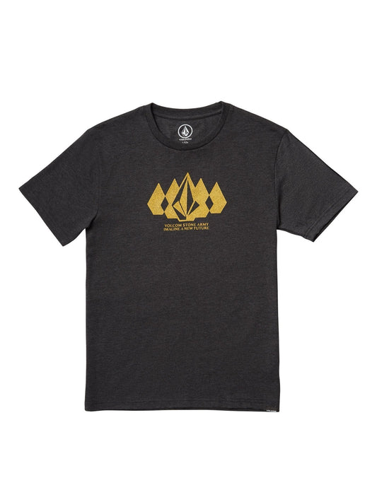 Stone Army T-Shirt - HEATHER BLACK (Kinder)