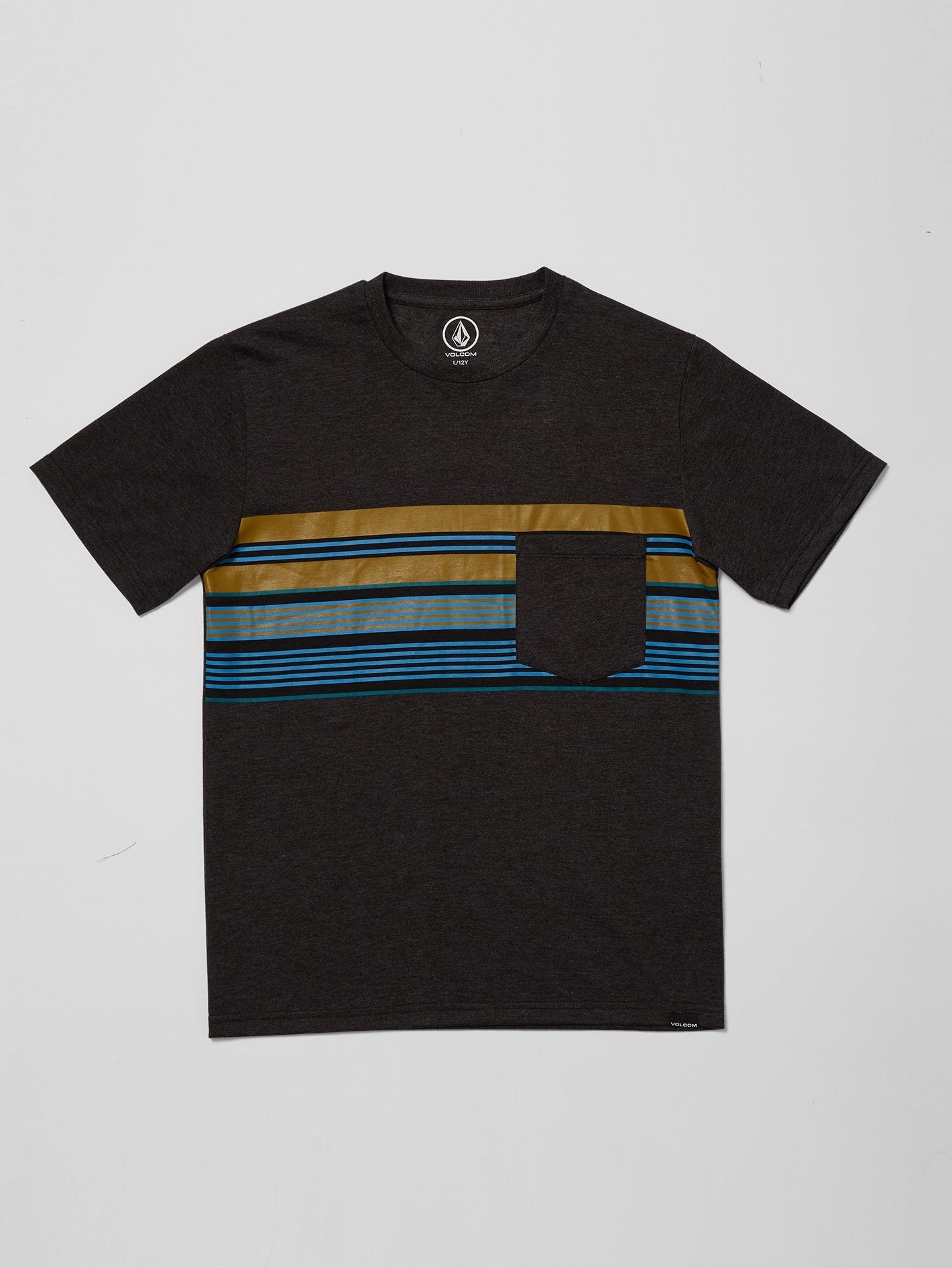 T-shirt Line Stack - HEATHER BLACK - (Enfant)