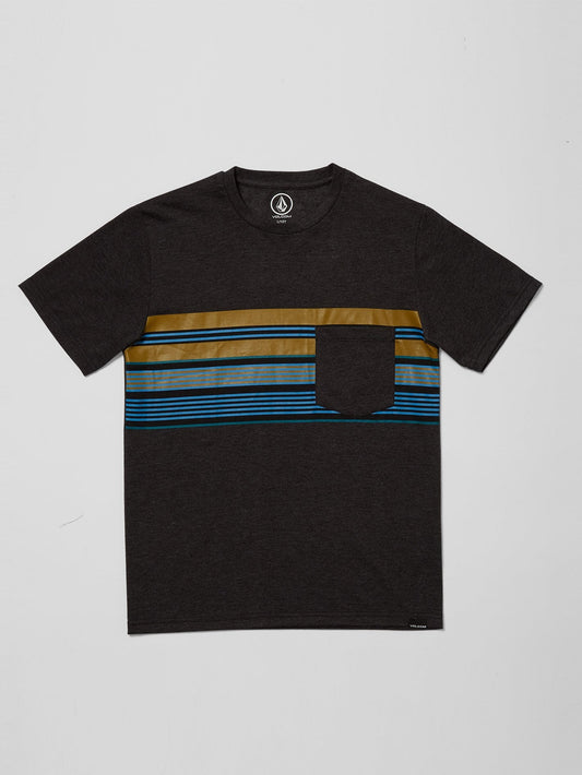 T-shirt Line Stack - HEATHER BLACK - (Enfant)