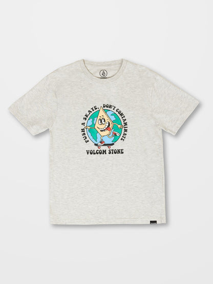 Dontcontaminate T-Shirt - BONE HEATHER - (KINDER)