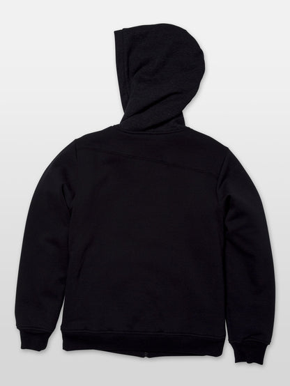 Kapuzenpullover mit Einzelsteinfutter – Schwarz (Kinder)