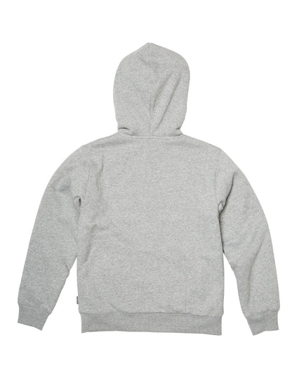 Kapuzenpullover mit Reißverschluss und Steinfutter – Heather Grey (Kinder)