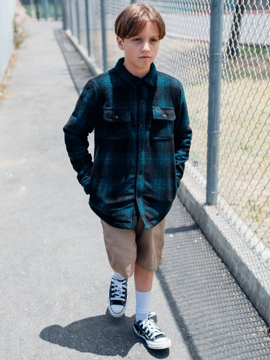 Bowered Overshirt - EVERGREEN - (CHILDREN)