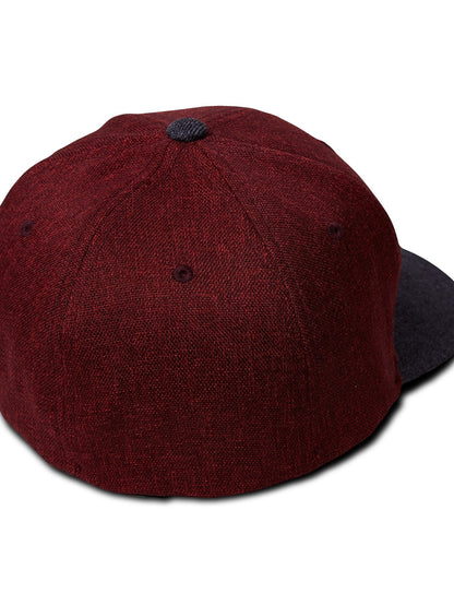 Full Stone Hthr Xfit Cap - Crimson
