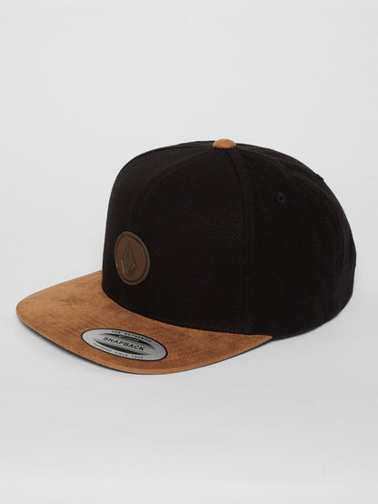Quarter Fabric Cap - Gebürstetes Schwarz