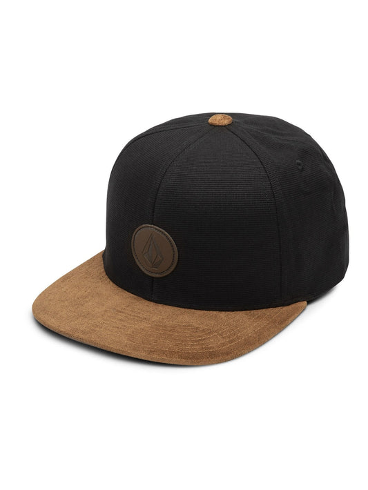 Quarter Fabric Cap - GEBÜRSTETES SCHWARZ