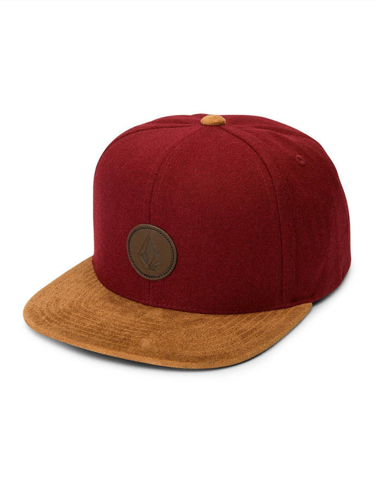 Quarter Fabric Cap - Purpurrot