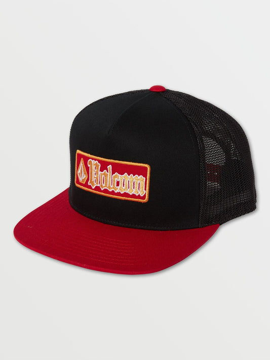 Casquette trucker Pappy - BLACK RED