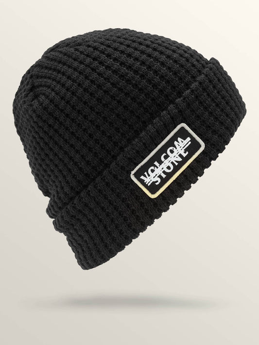 Scribble Stone Beanie - Schwarz