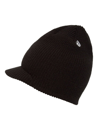 Full Stone Visor Beanie - BLACK