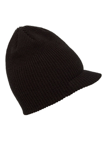Full Stone Visor Beanie - BLACK