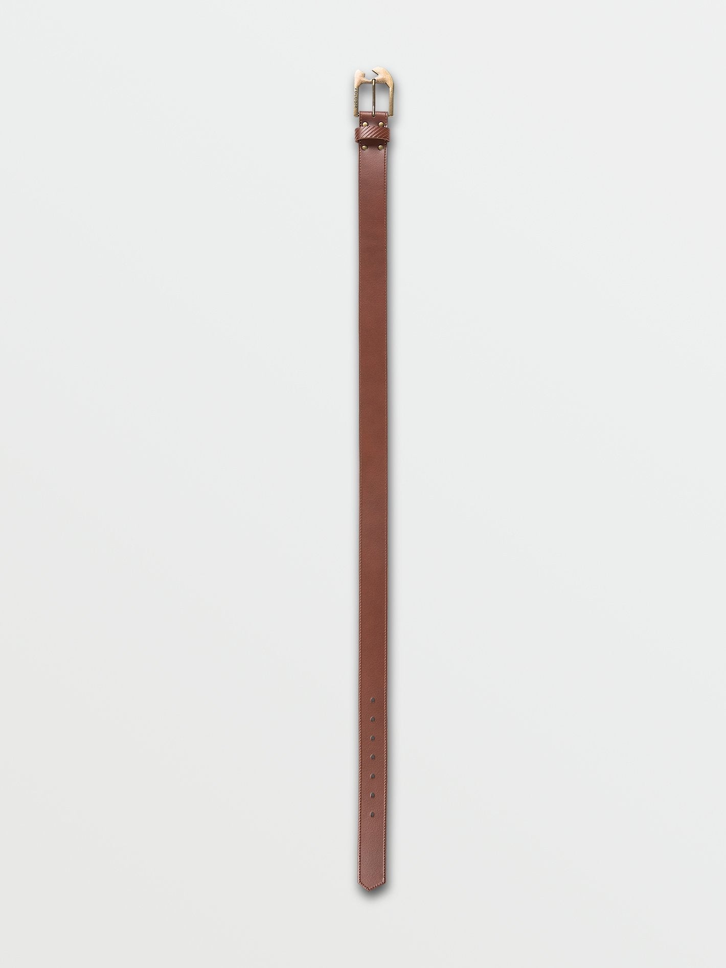 Skully Leather Belt - BROWN