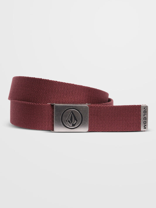 Circle Web Belt - MERLOT