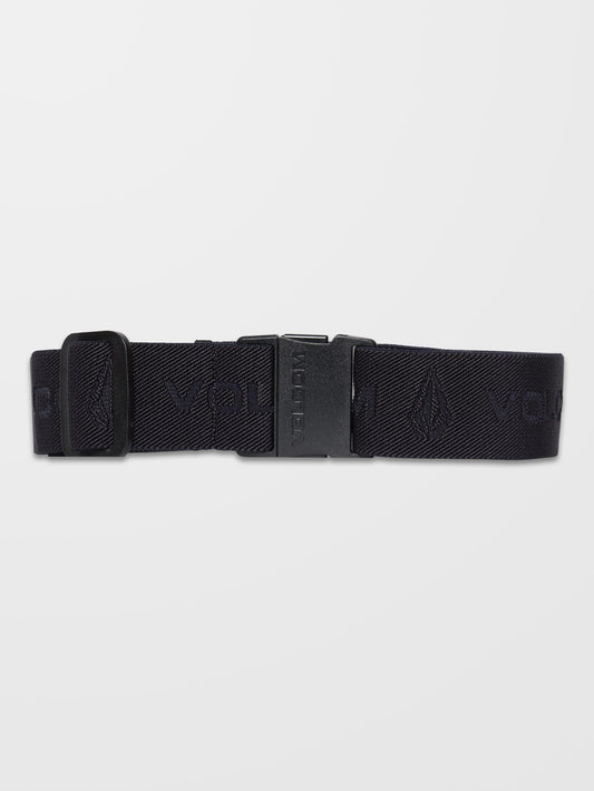 Elastischer Gürtel mit Stamp Stone-Muster – SCHWARZ