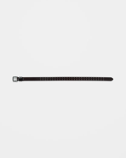 Ceinture En Cuir Two Spike - Brown