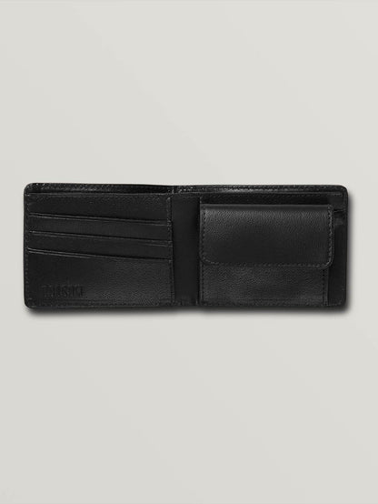 Portefeuille Strangler Leather - Black