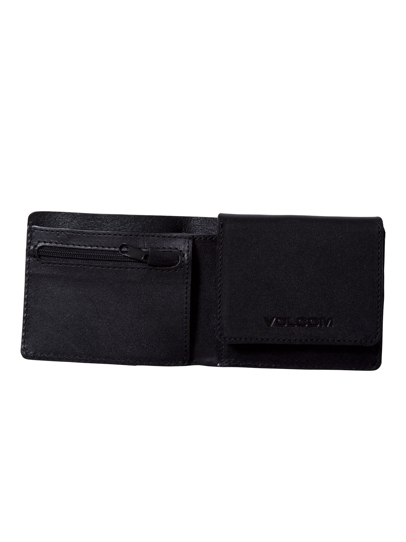 Portefeuille 3Fold Leather - Black