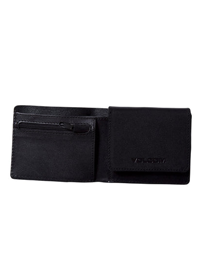Portefeuille 3Fold Leather - Black