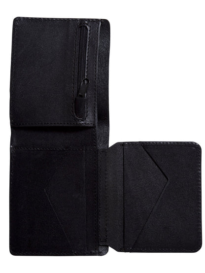 Portefeuille 3Fold Leather - Black