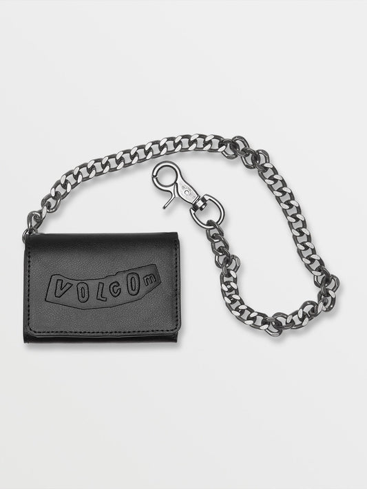 Pistolen-Lederbrieftasche - SCHWARZ