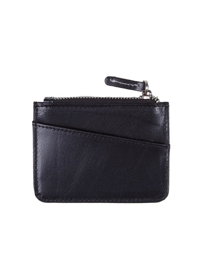 Stone Army Leather Wallet - Black