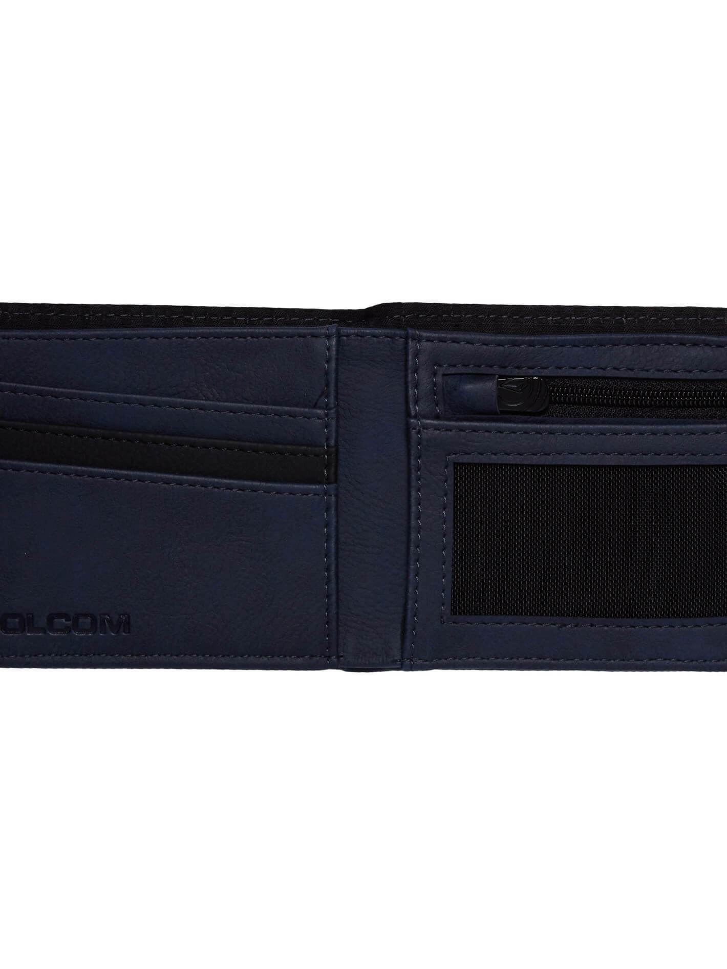 Slim Stone Pu Wallet - Midnight Blue