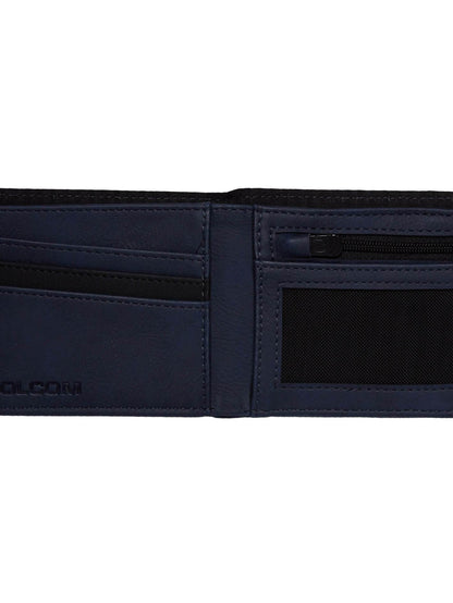 Slim Stone Pu Wallet - Midnight Blue