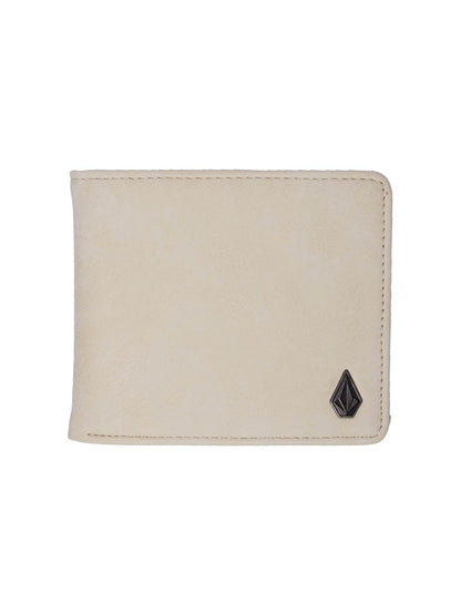 Porte-feuilles Slim Stone Pu  L - Dirty White