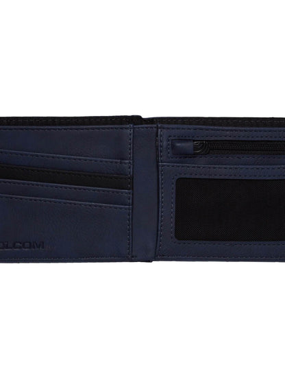 Porte-feuilles Slim Stone Pu  L - Midnight Blue