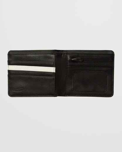 Portefeuille Slim Stone L - BLACK