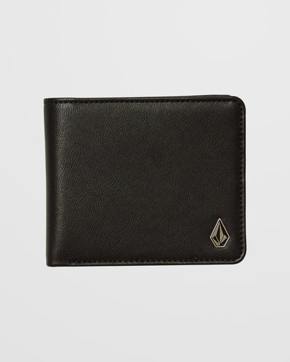 Portefeuille Slim Stone L - BLACK