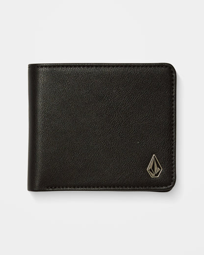 Portefeuille Slim Stone Small - Black