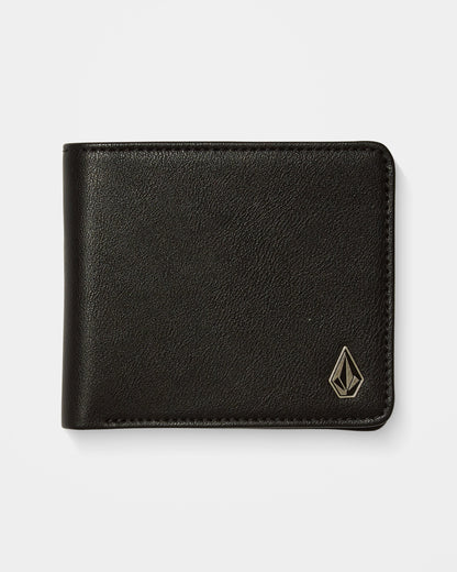 Portefeuille Slim Stone Large - Black