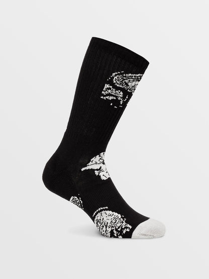 Vibes Socken - Schwarz auf Schwarz