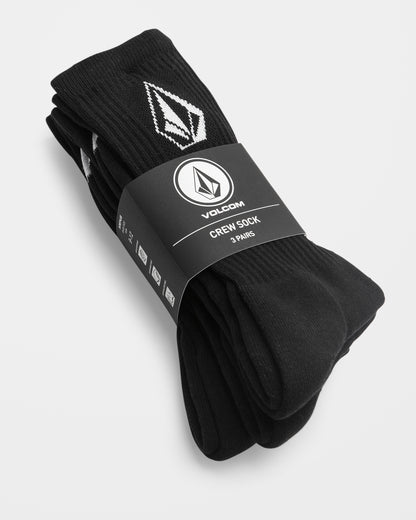 Chaussettes Full Stone (3 Paires) - Black