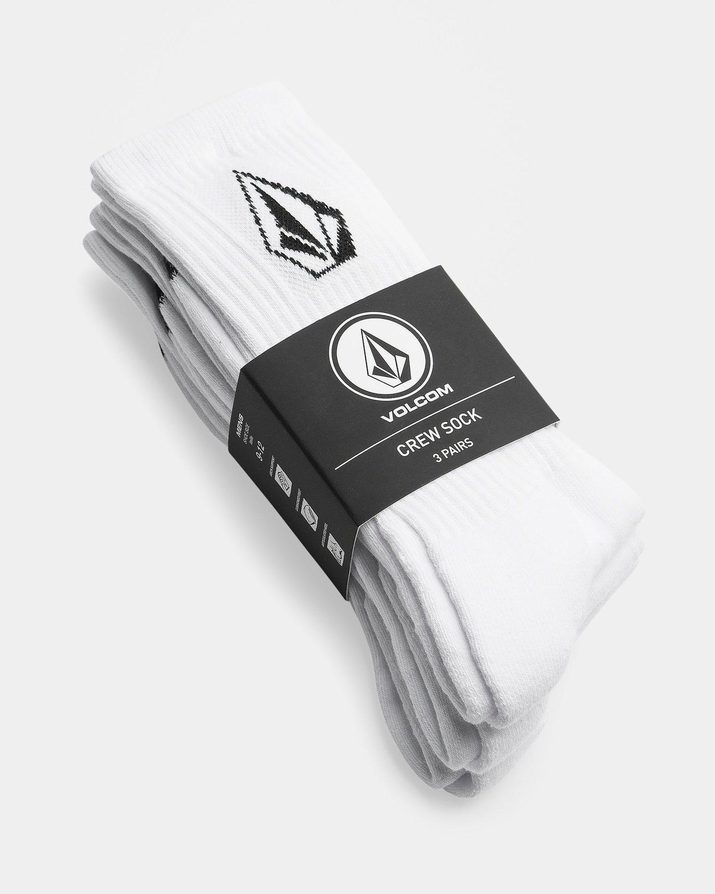 Full Stone Socks (3 Pairs) - White