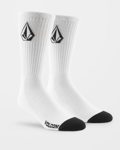 Full Stone Socks (3 Pairs) - White