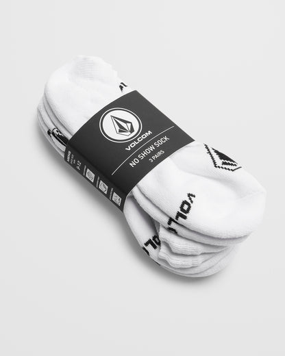 Stones No Show Socken (3 Paar) - WEISS