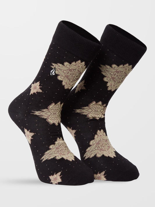Chaussettes Grit Mandala - NEW BLACK