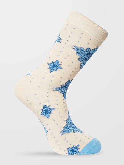 Grit Mandala Socks - WHITECAP GRAY
