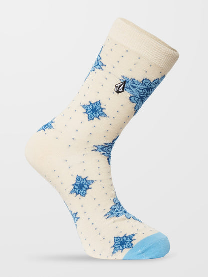 Grit Mandala Socks - WHITECAP GRAY