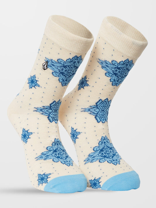 Grit Mandala Socken - WHITECAP GREY