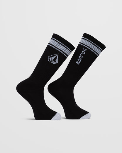 Chaussettes High Stripe - BLACK
