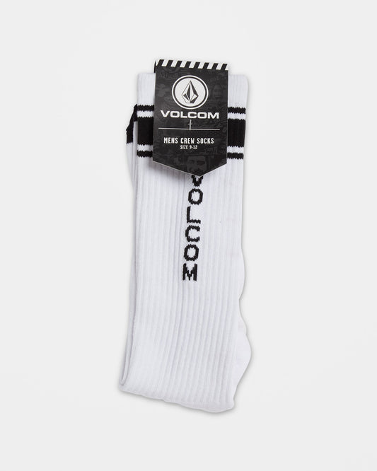 Socken mit hohem Streifenmuster - Weiß