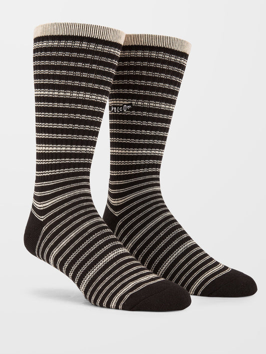 Streifensocken - SCHWARZ