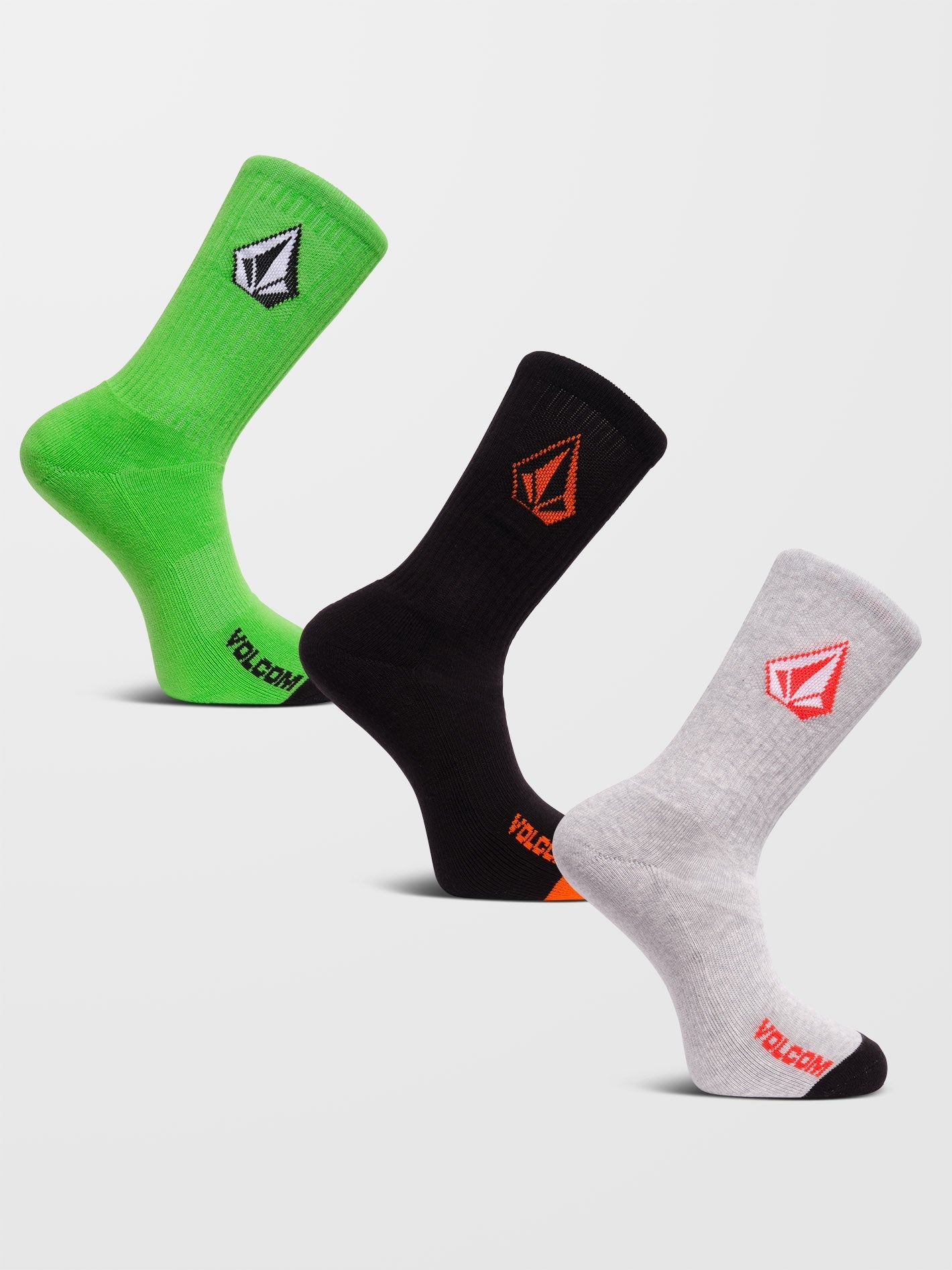 Full Stone Socken (3er-Pack) - ELEKTRISCHES GRÜN