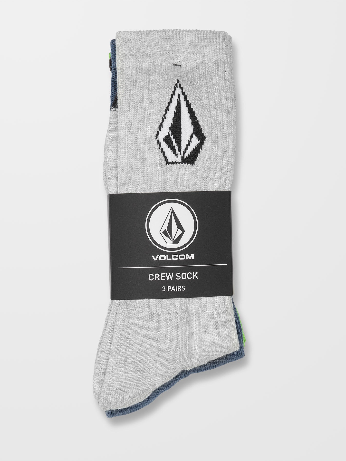 Full Stone Socks (3 pairs) - STONE BLUE
